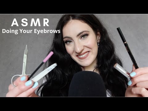 ASMR Doing Your Eyebrows / Up Close Personal Attention