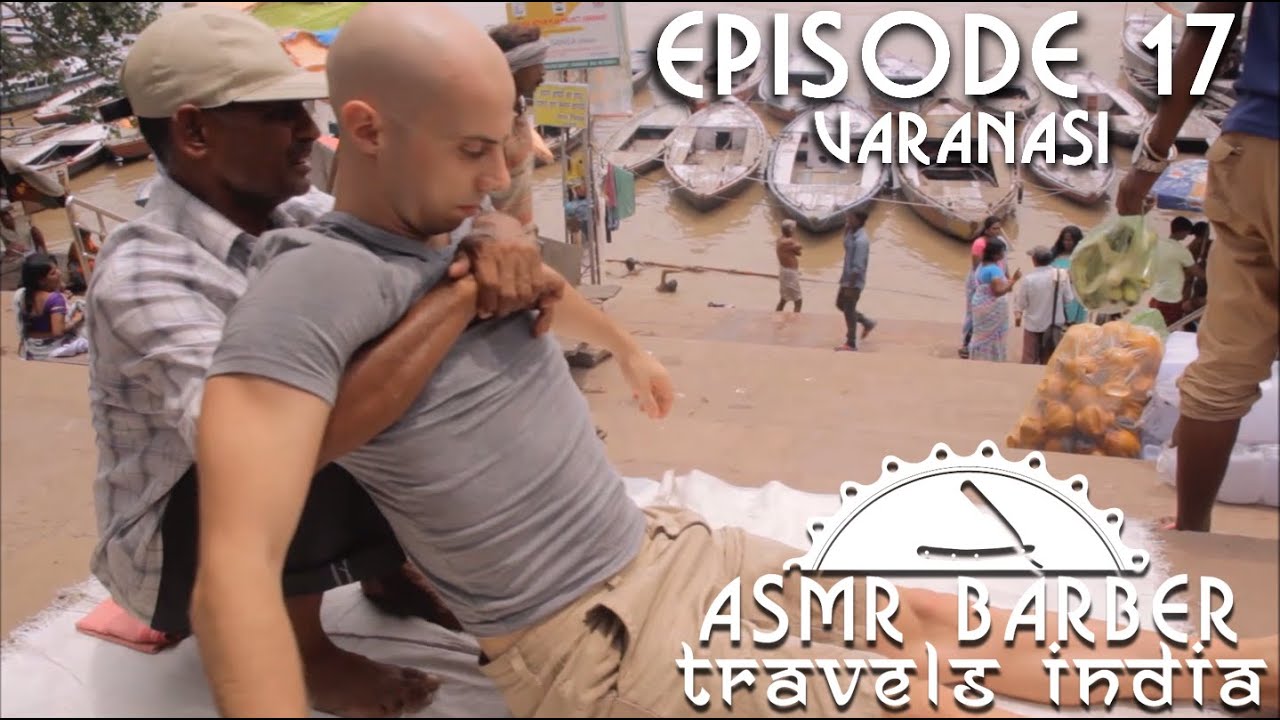 Complete Street Indian Body massage at Banks of the Ganges - Varanasi - ASMR intentional