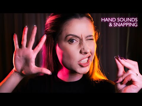 ASMR [A LITTLE BIT FAST] HAND SOUNDS, SNAPPING AND FINGER FLUTTERING ✨ NO TALKING