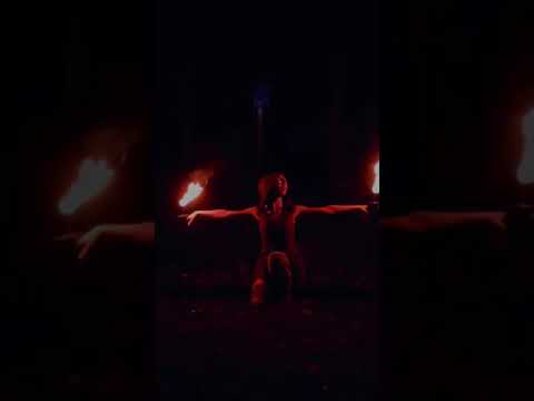 Fire Performance (Live Ambient Music) with Palm Torches❤️‍🔥🔥