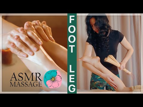 ASMR Calming Foot and Leg Massage (Compilation)