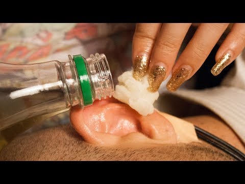 ASMR Ear Cleaning with Oil | Real Person