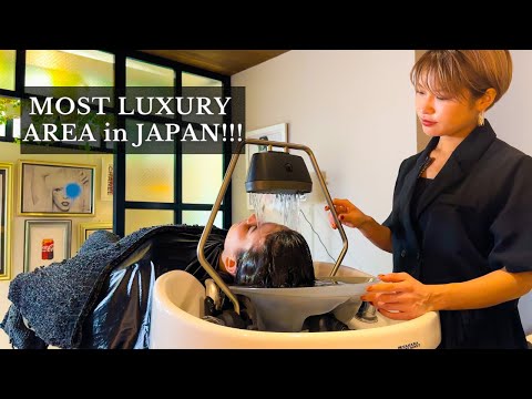 ASMR I WENT TO THE MOST EXPENSIVE AREA FOR HEAD SPA IN WHOLE JAPAN🇯🇵