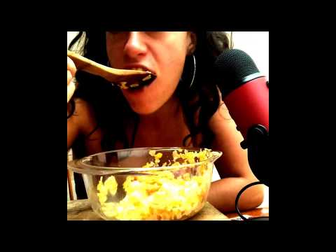 Asmr cereal bowl with rice milk and banana*WARNING BIG BITES*