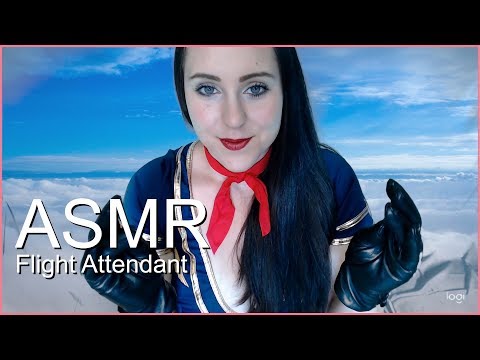 ASMR Flight attendant role play