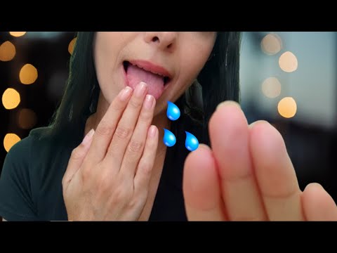ASMR - SPIT PAINTING YOUR FACE (mouth sounds) 💦