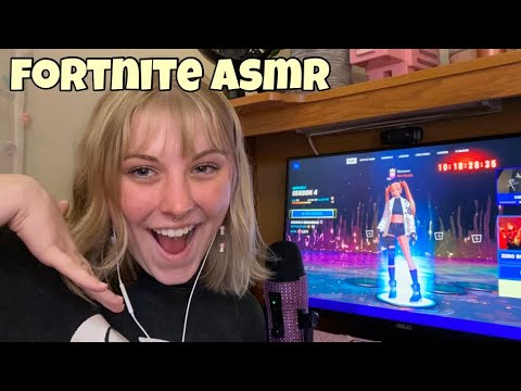 ASMR AND PLAYING FORTNITE!? Keyboard Sounds, Rambling, Gameplay, Mouth Sounds, Tingles 👾🎧🎮