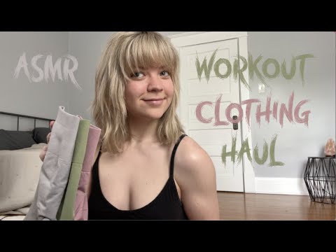 asmr workout clothing haul: Amazon (review cont. in description)
