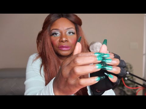 EMERALD NAIL TAPPING ASMR CHEWING GUM