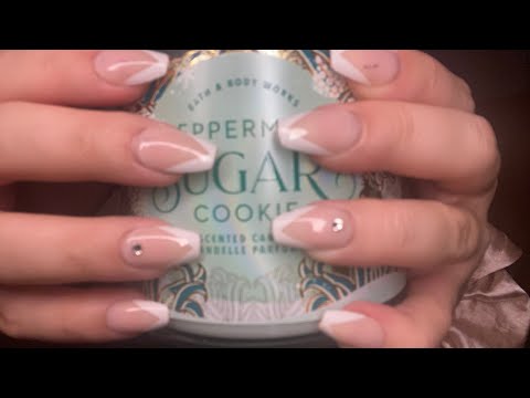 ASMR✨ Tapping on candle with acrylic nails✨🕯