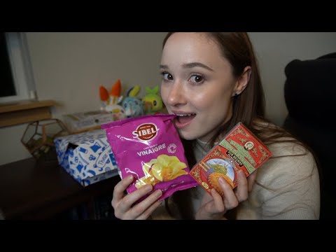 ASMR Eating French Snacks with your French Class Partner! (Universal Yums Mukbang)