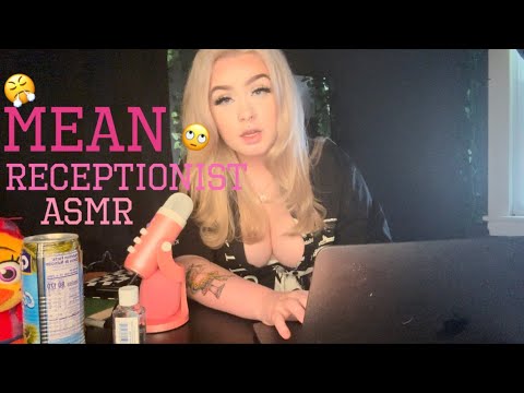 MEAN Receptionist ASMR with Keyboard Clicking  || PiercedNoodle