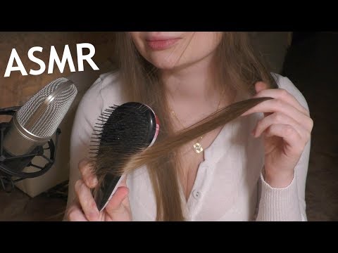 ASMR hair brushing + play with hair NO TALKING