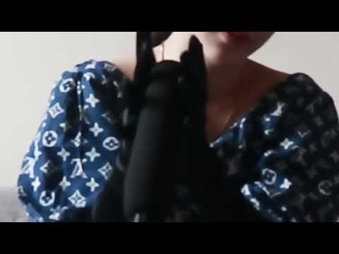 ASMR MIC STROKING RUBBING WITH TINY GLOVES