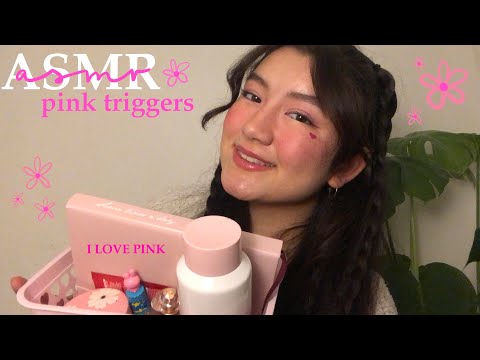 ASMR pink triggers for your relaxation💗🌸