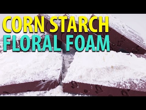 ASMR Corn Starch Covered Floral Foam - Satisfying Foral Foam Crushing ASMR