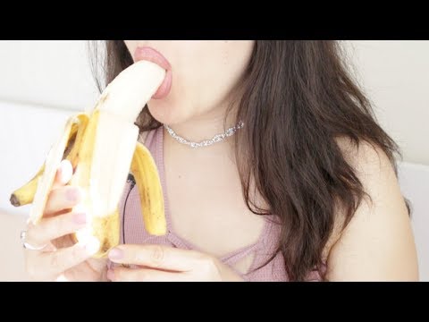ASMR: Banana Eating Mouth Sound (Get So much tingles)