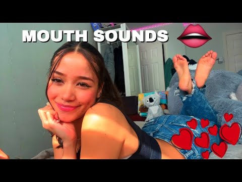 ASMR mouth sounds💖  (tongue swirling ,nail tapping, wet sounds )
