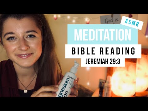 ASMR CHRISTIAN SLEEP MEDITATION | Bible Reading Jeremiah 29:11