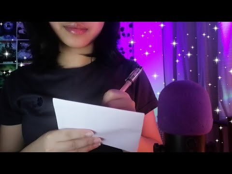 asmr asking you personal questions