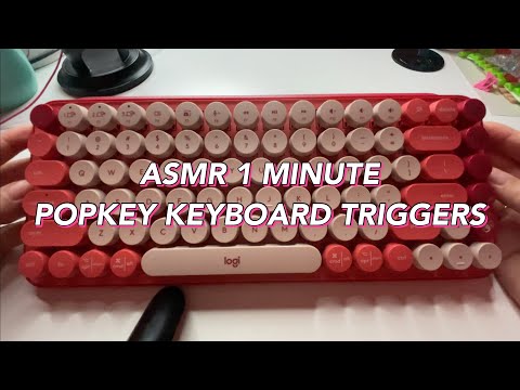 ASMR 1 minute pop-key keyboard typing triggers 💞 | No talking + Lofi