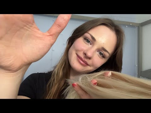 Playing with Your Hair in Class ASMR (Layered Scratching, Personal Attention