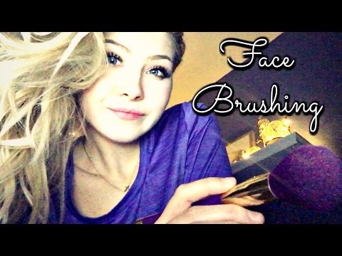 ASMR Up Close Personal Attention FACE BRUSHING AND TOUCHING | GENTLE WHISPERS