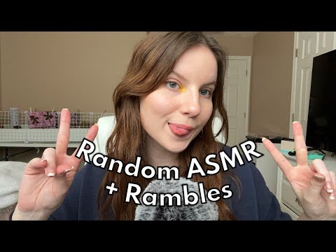 ASMR | Random Tingly Triggers w/ Rambles (+ Anticipatory Tingles)