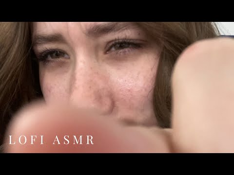 ASMR very up close and unpredictable camera tapping for all of the tingles (w/ mouth sounds)