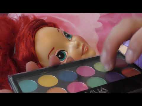 ASMR SPA- Doll Make Up Makeover ! Tingly cute relaxing Pamper for Ariel !