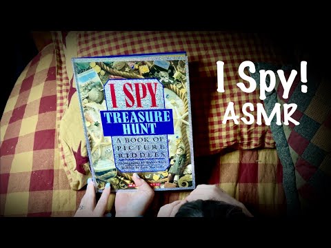 ASMR Request~I Spy Book with Granddaughter Avery! (Whispered) Page turning & finding hidden stuff!