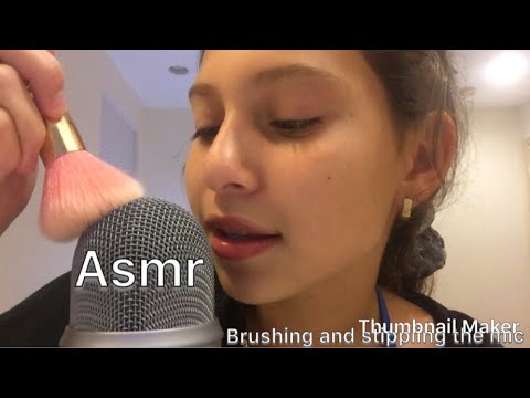 Asmr Stippling And Brushing The Mic/talking About Vlogmas And Christmas Videos