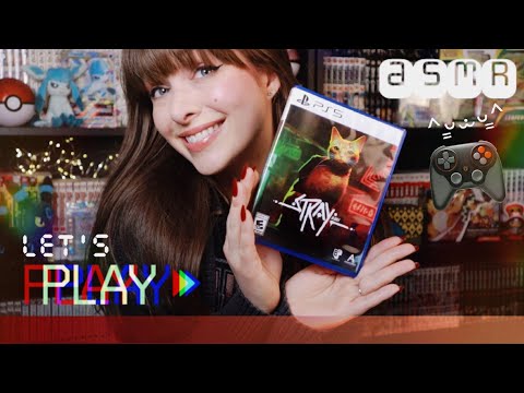 ASMR 🐈 Let's Play Stray · Part 2 🎮 Whispered PS5 Gaming Session · Controller Buttons & Gentle Music