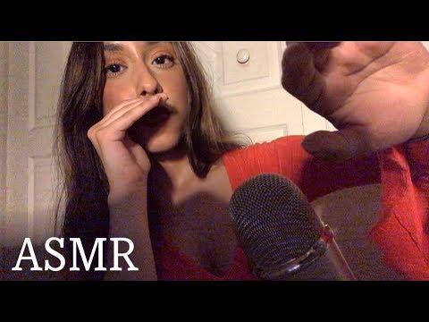 ASMR Gum Chewing | Handmovements with Lotion | Repeating Words