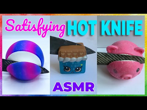 Cut the Toys Satisfying Hot-Knife ASMR