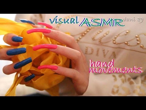 🎧 visual ASMR : Hand movements and 🎀 ribbons 🎀 🌸