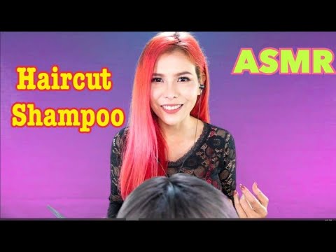 ASMR ไทย🇹🇭 Role Play ตัด สระ ไดร์✂️ Hair Cut, Shampoo,Blow Dry (Eng Sub)