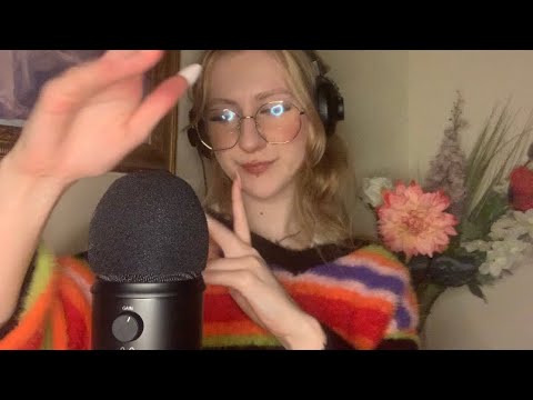 ASMR | long nails mic scratching ✨ face scratching ✨ close up personal attention