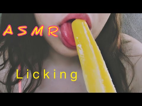 ASMR  LICKING & EATING FRUIT ICE / MOUTH SOUNDS / NIBBLING / АСМР ФРУКТОВЫЙ ЛЁД / ИТИНГ & ЛИКИНГ