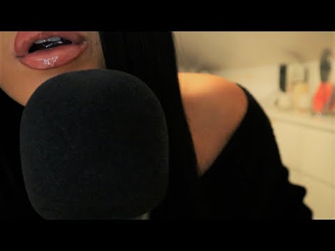 ASMR mic licking, scratching, blowing, mouth sounds