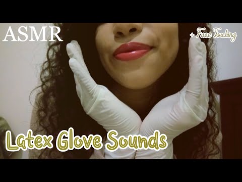 [ASMR] ✋💤 Pleasant Latex Gloves Sounds | Face touching and massage