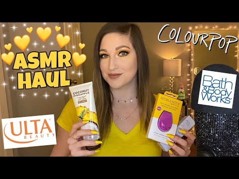 ASMR | Makeup Haul | Whispers, Cardboard/Plastic Sounds, Tapping, & Scratching