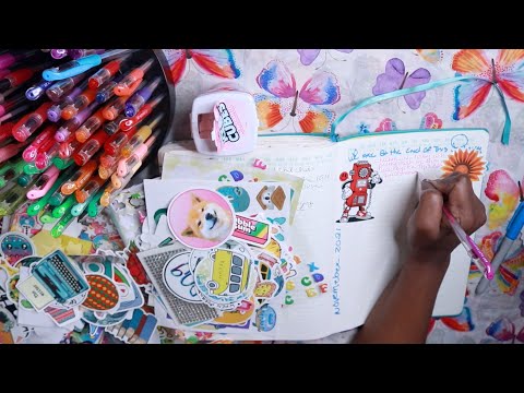 HELLO JOURNAL | It's Been Awhile Since I Journaled ASMR Journaling + Stickers