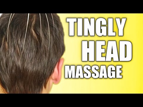 ASMR GENTLE HEAD MASSAGE FOR HEADACHE WITH TOOLS - STORMY WEATHER - NO TALKING