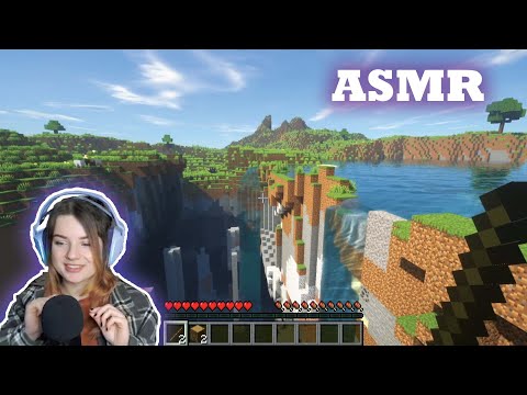 ASMR | Minecraft: 1 Hour of Exploring a New World! (And Saving Turtles)