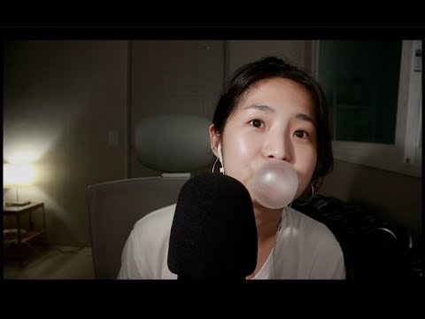 [한국어 Korean ASMR] 껌 씹으며 위스퍼링 Gum chewing Ramble