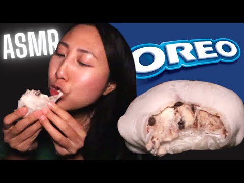 OREO Mochi Ice-cream #ASMR 🍡 Chewy & sticky eating sounds