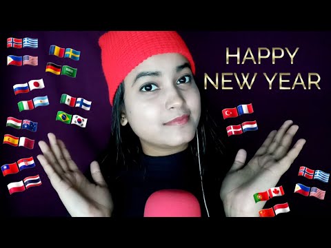 {ASMR} Whispering "HAPPY NEW YEAR" in 30+ Different Languages
