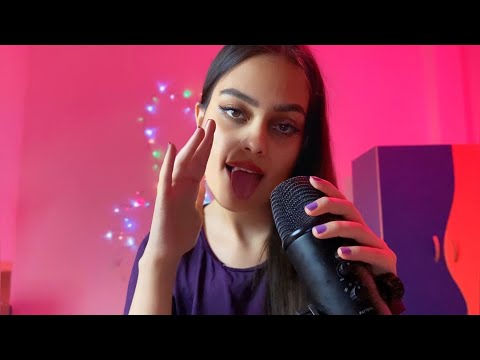 ASMR FAST & AGGRESSIVE Spit Painting You 👅💦 WET Mouth Sounds , Inaudible