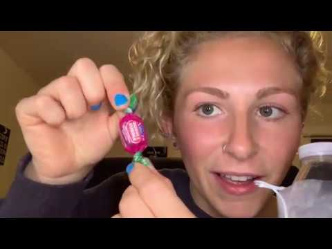 ASMR- chewing gum with retainers, MOUTH SOUNDS